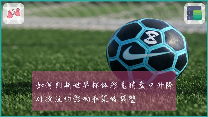 如何判断世界杯体彩竞猜盘口升降对投注的影响和策略调整